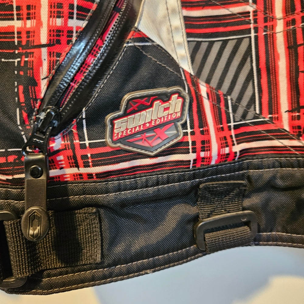 Castle X Racewear Snowmobile Jacket Mens M Red Black Reissa Hitena Winter - Picture 14 of 16